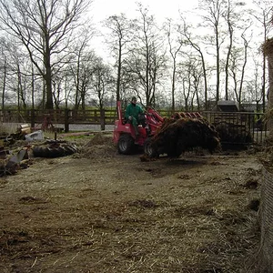 ausmisten mit unseren hoftrac