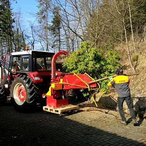 Häcksler im Einsatz