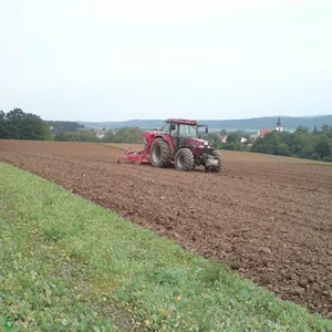 Case 5150Pro am Gerste sähen