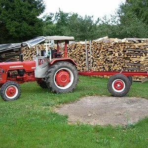 D 439 mit Holzhänger
