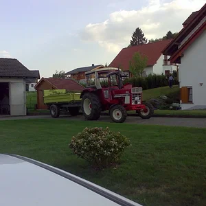 644 mit Fliegl 3-Seitenkipper