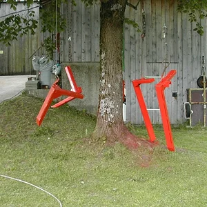 Paletten und Holzgabel