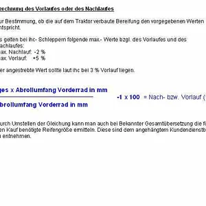 Ermittlung Voreilung