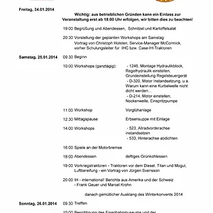 Winterkonvent 2014 Programm