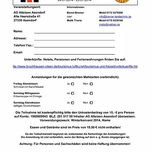 Winterkonvent 2014 Anmeldung
