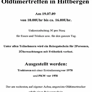 Treffen in Hittbergen