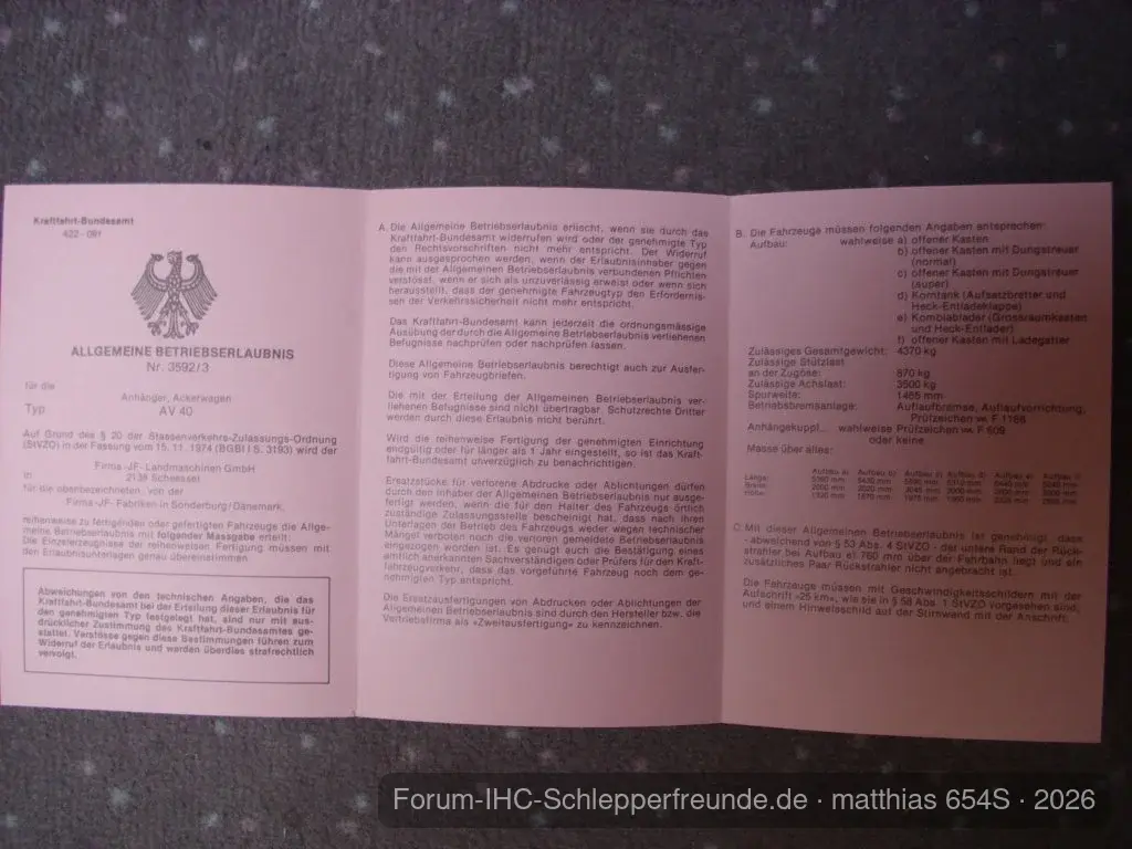 ABE für Anhänger