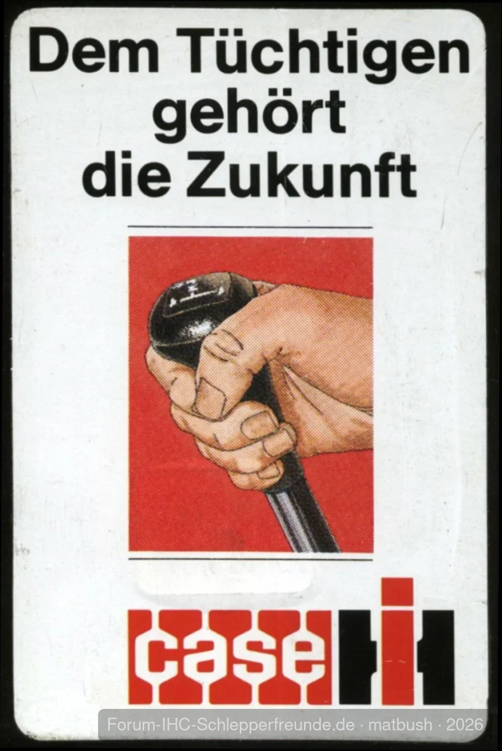 Aufkleber "Dem Tüchtigen ..."