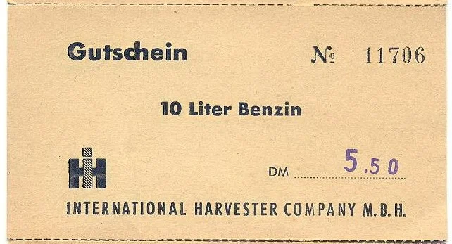 Benzingutschein