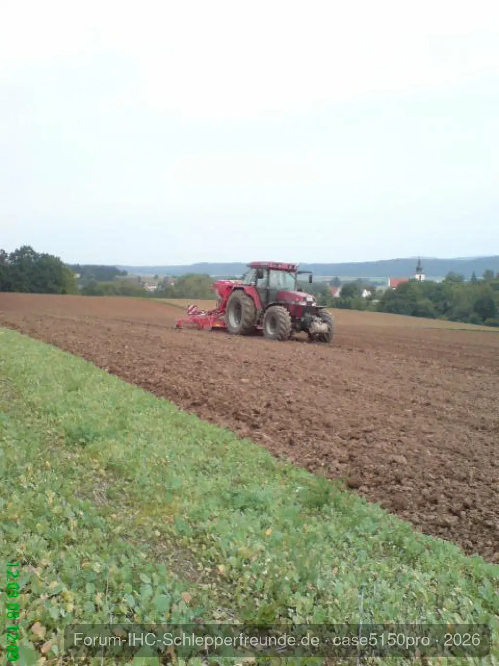 Case 5150Pro am Gerste sähen
