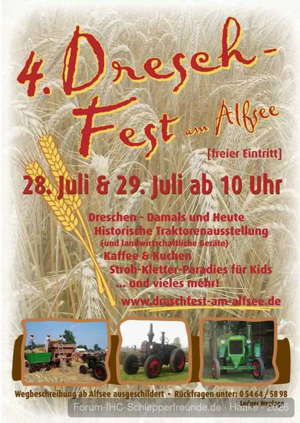 Dreschfest am Alfsee