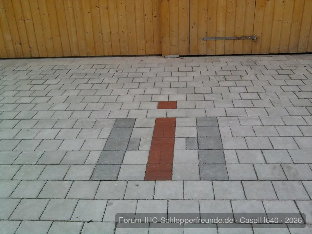 Endlich gepflastert.