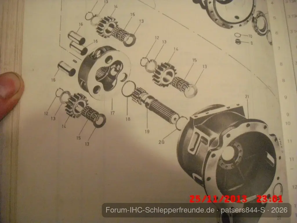 Explosionszeichnung Planet