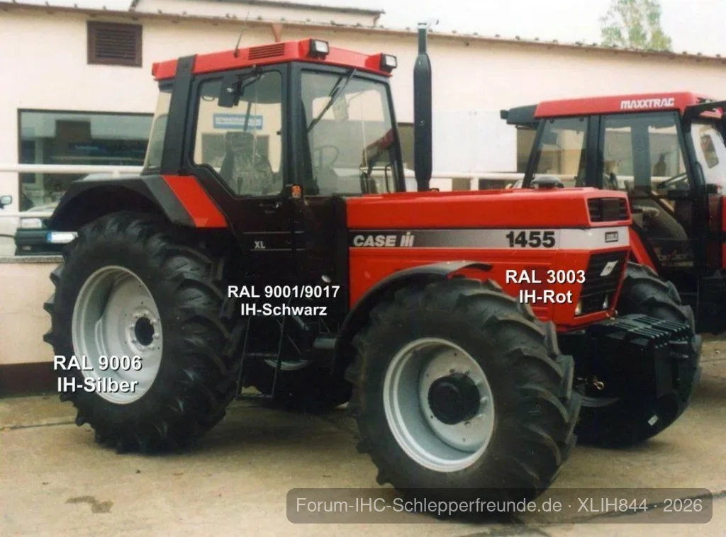 Farbcode Case IH Schlepper.