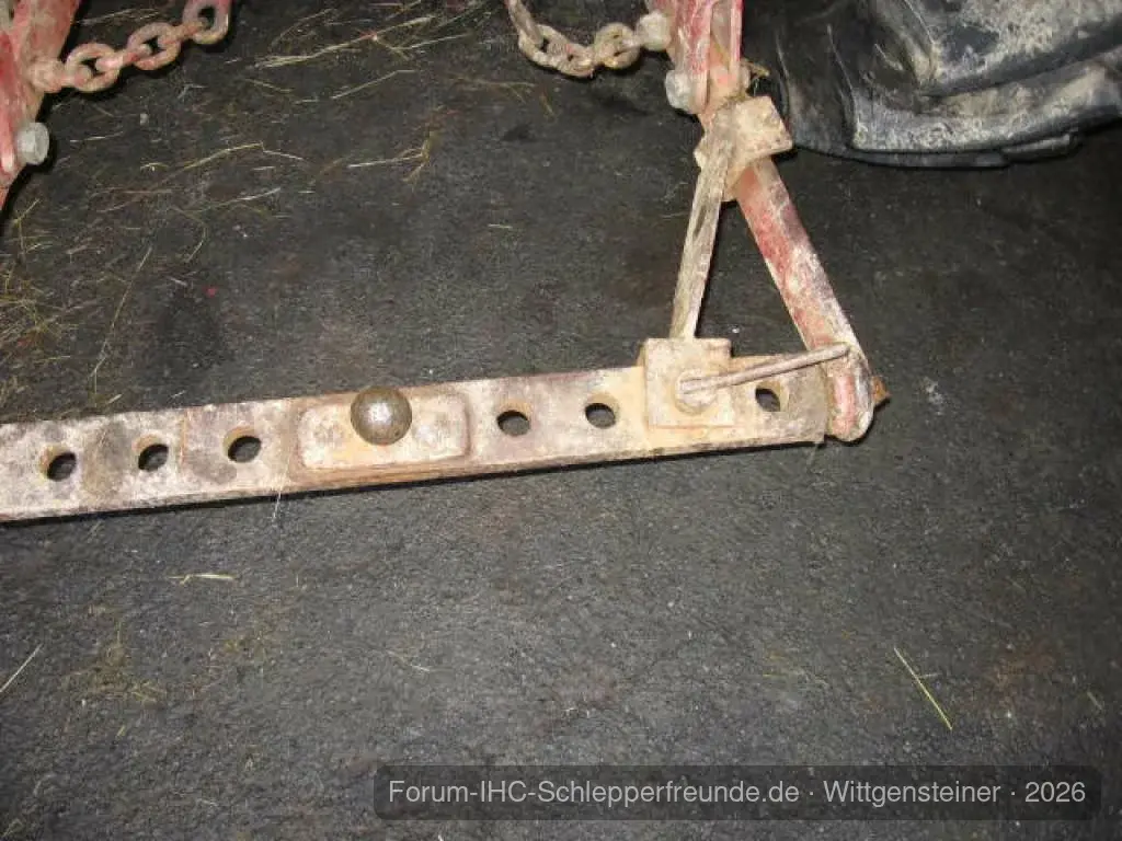 Festgestellte Ackerschiene
