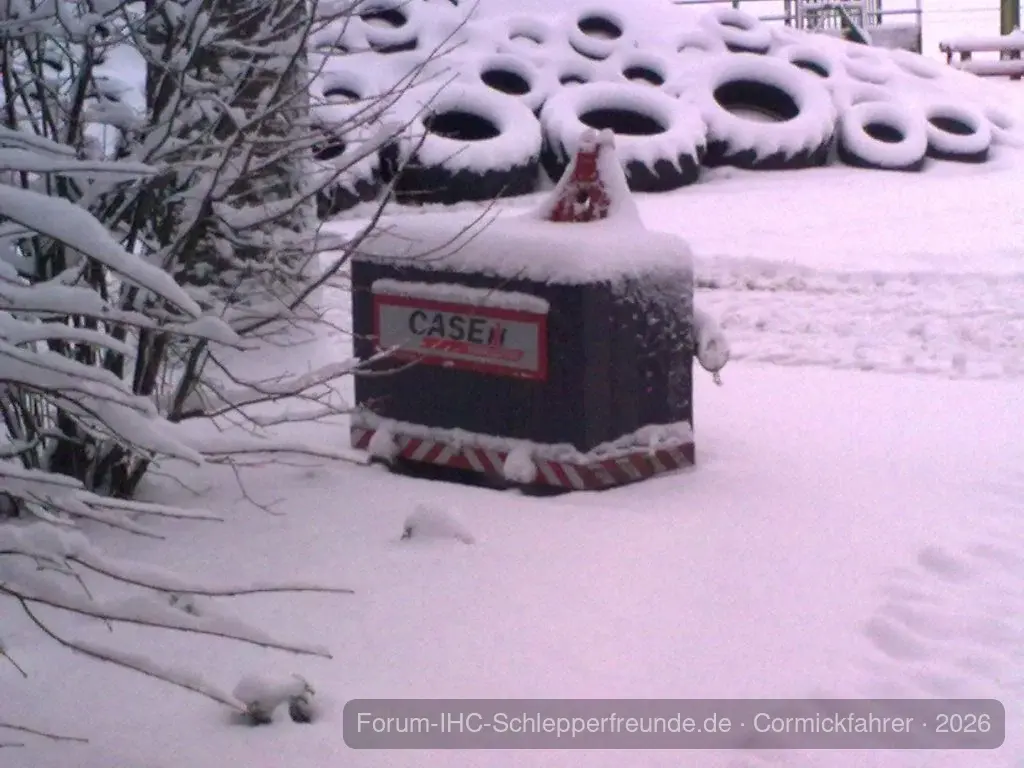 Gewicht im Schnee