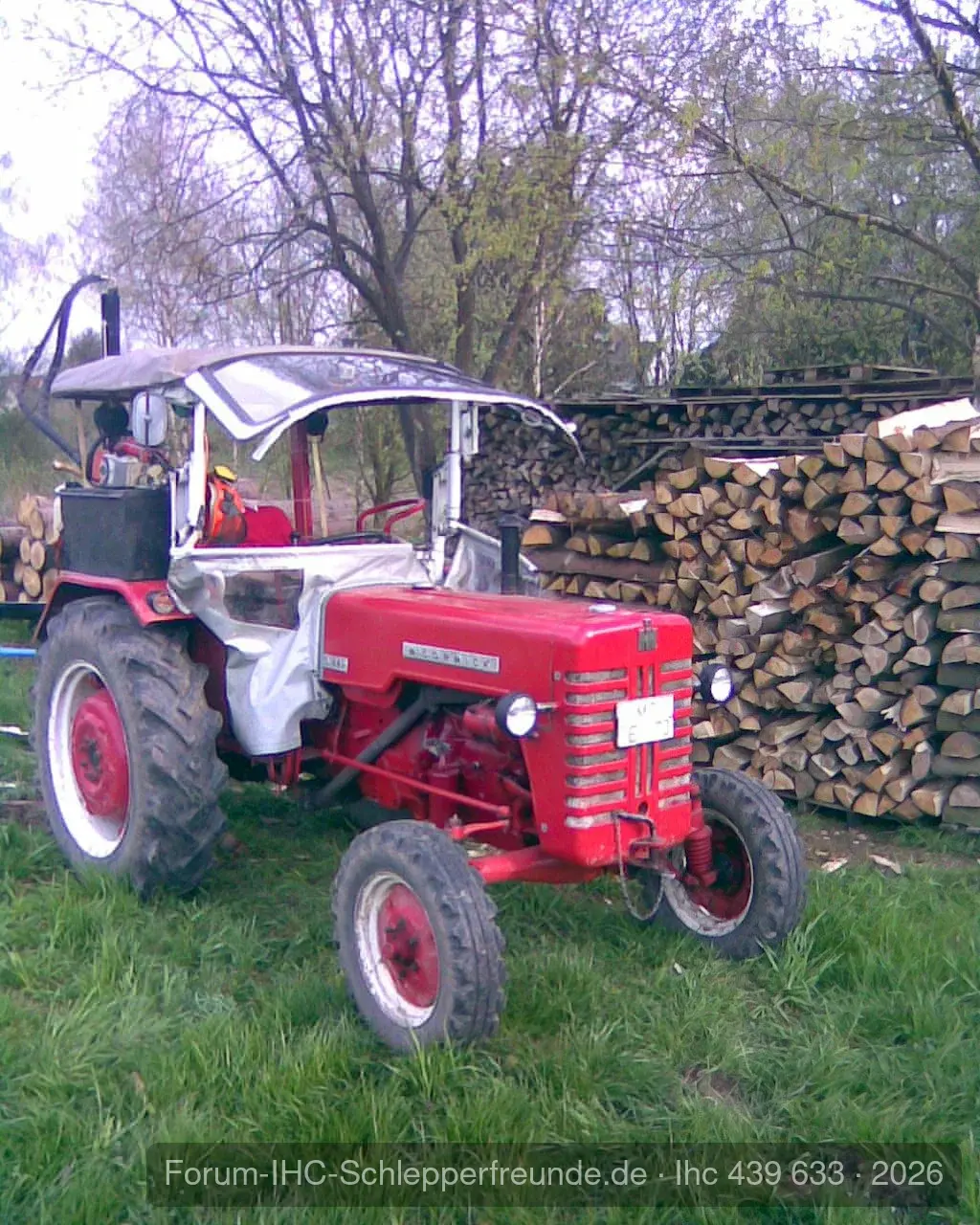 Heute beim Holzspalten