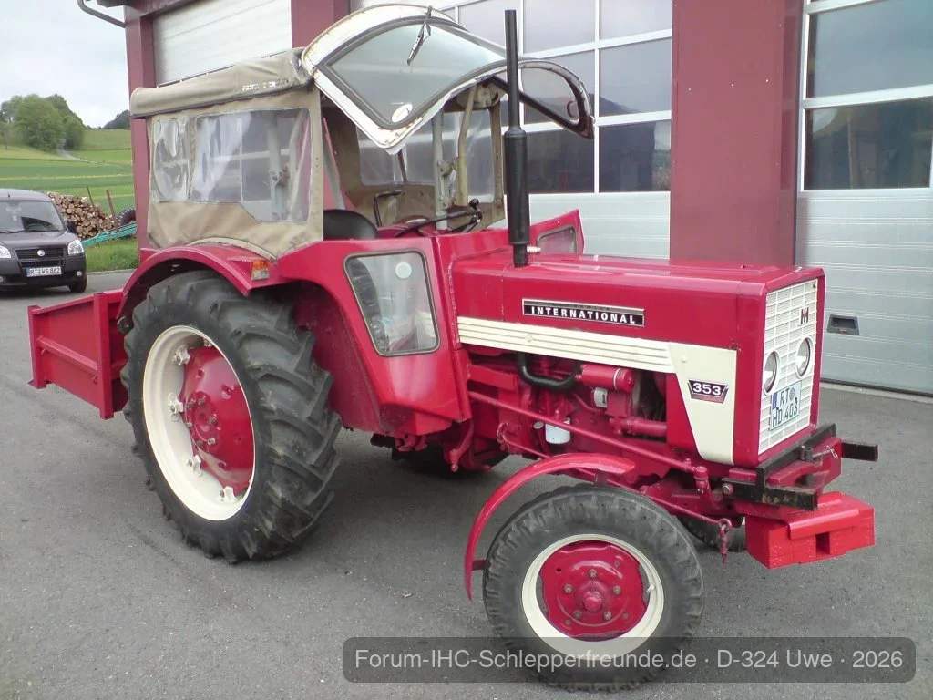 IHC 353 mit neuem auspuff