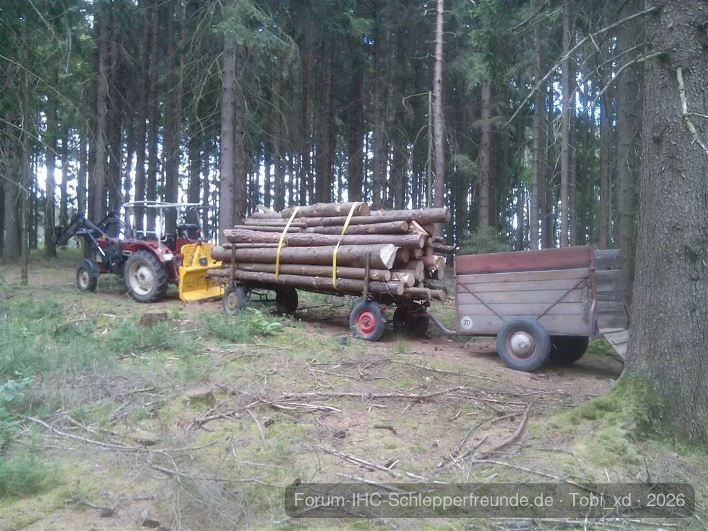 ihc 433 beim brennholz holen