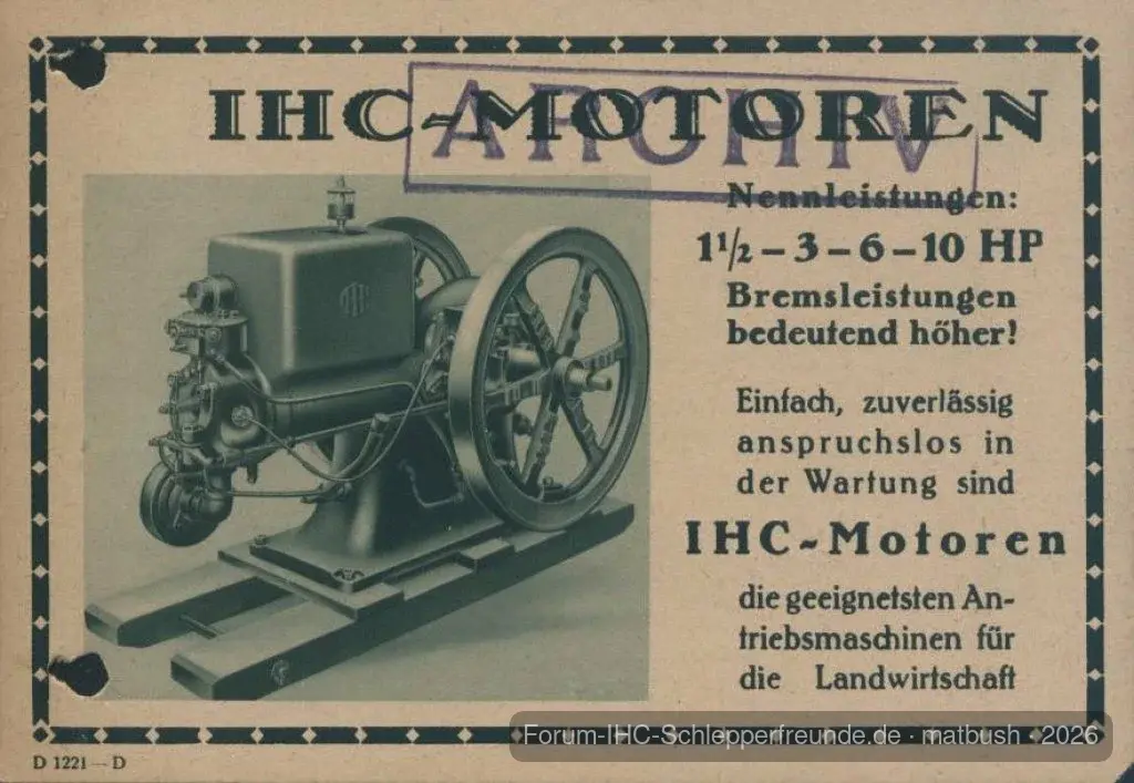 IHC Standmotor