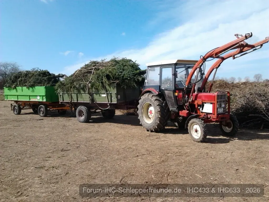 IHC633 bei der arbeit