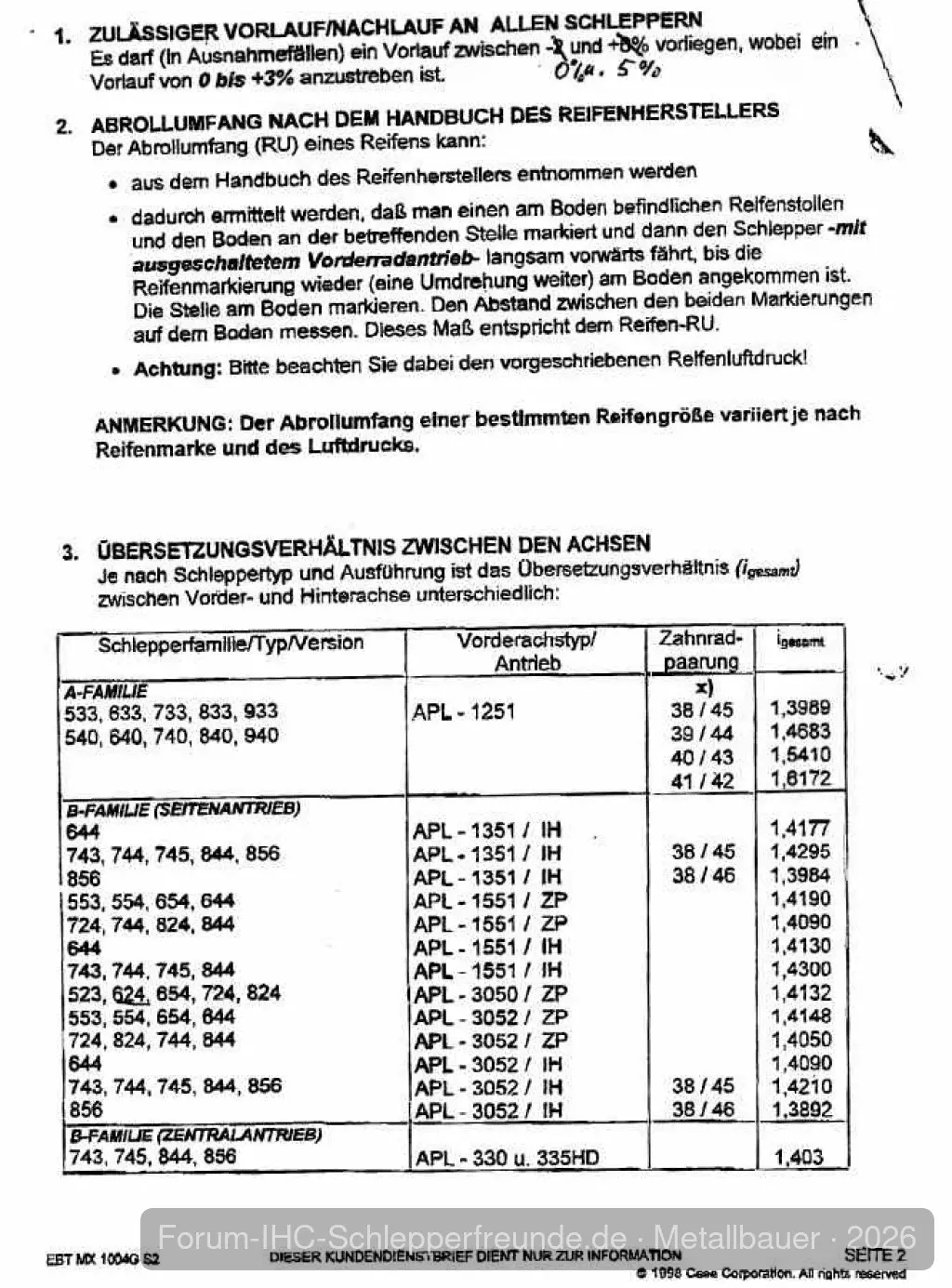Kundenbrief Voreilung Seite2