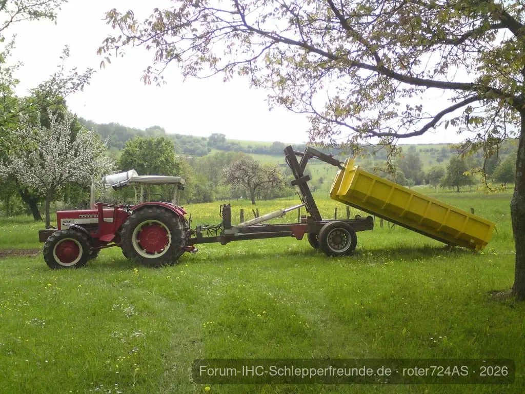 Lackierter Container absetzten
