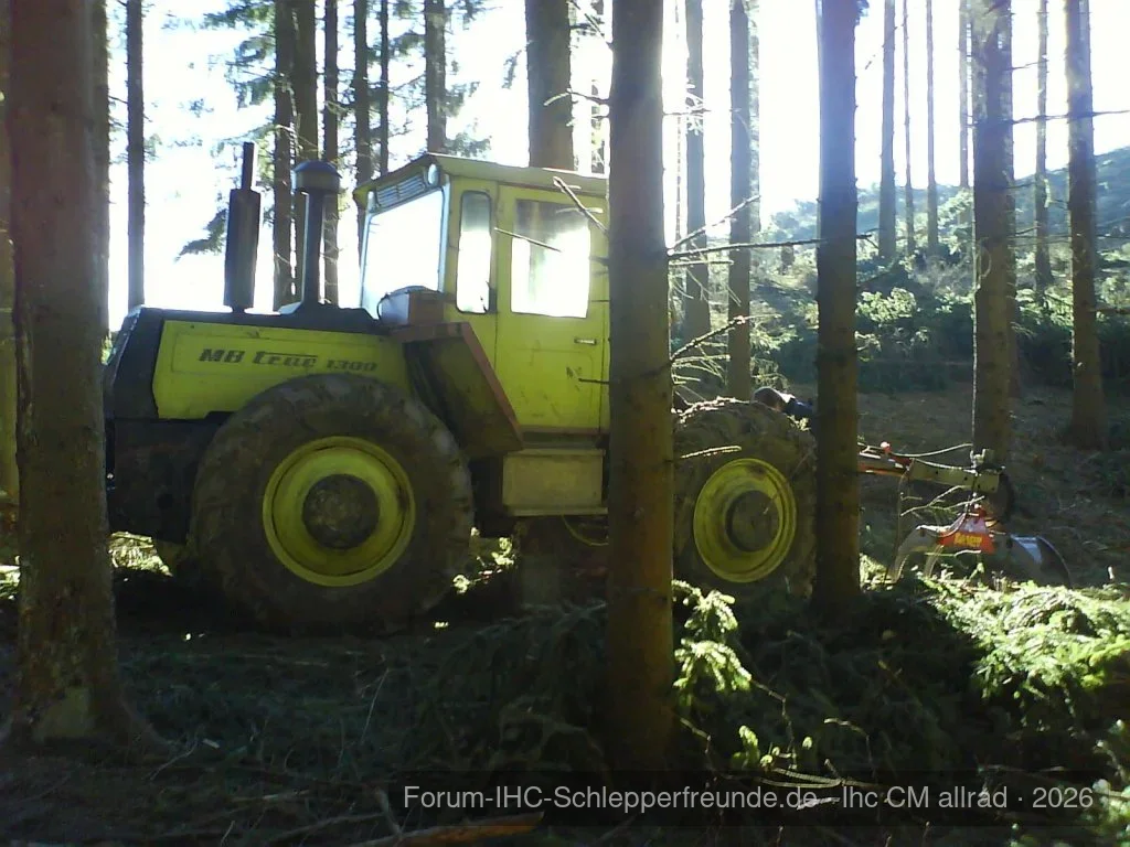 Mb-trac 1300 turbo im Forst
