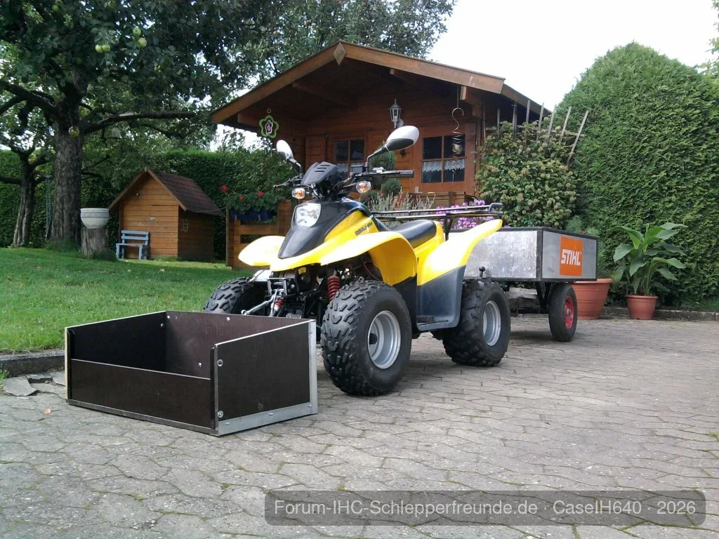 Mein Quad mit Fronthydraulik