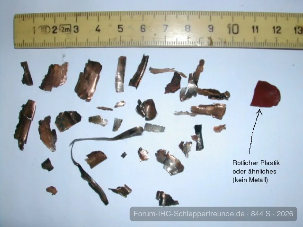 Metallteilchen im Öl gefunden