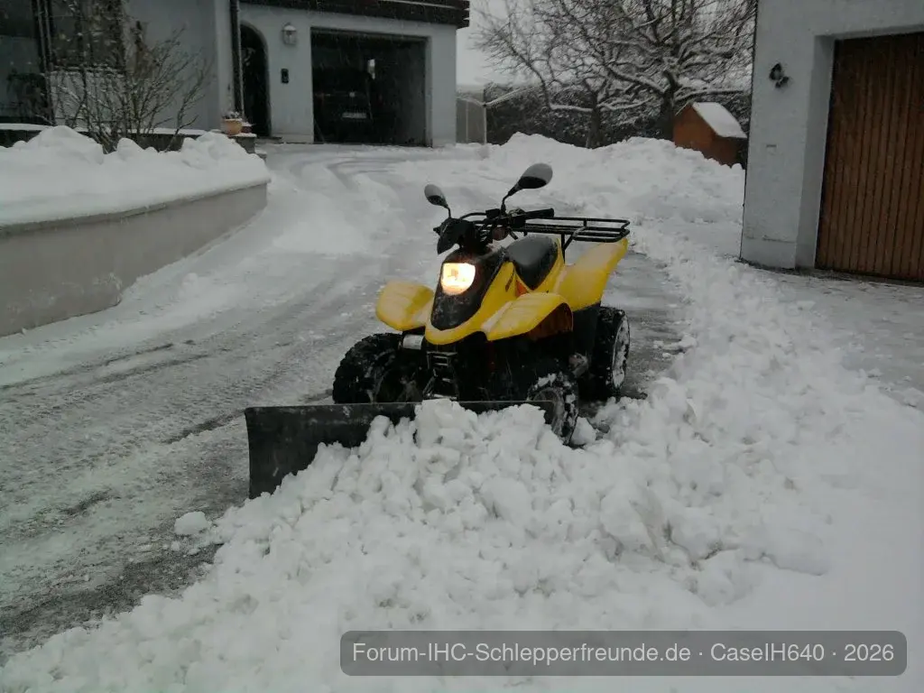mit Schneeschild