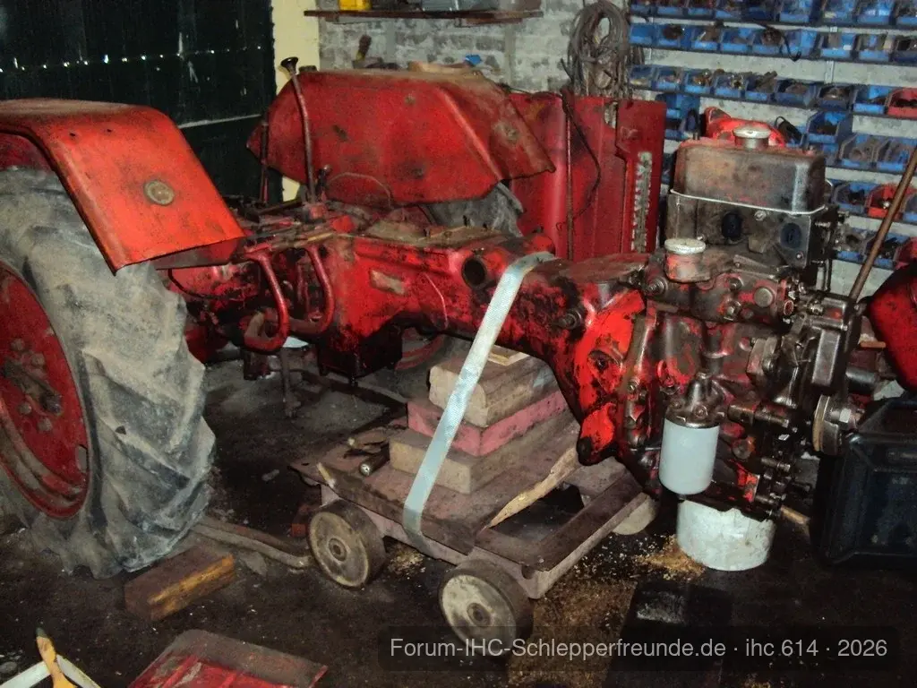 Motorblock eingebaut