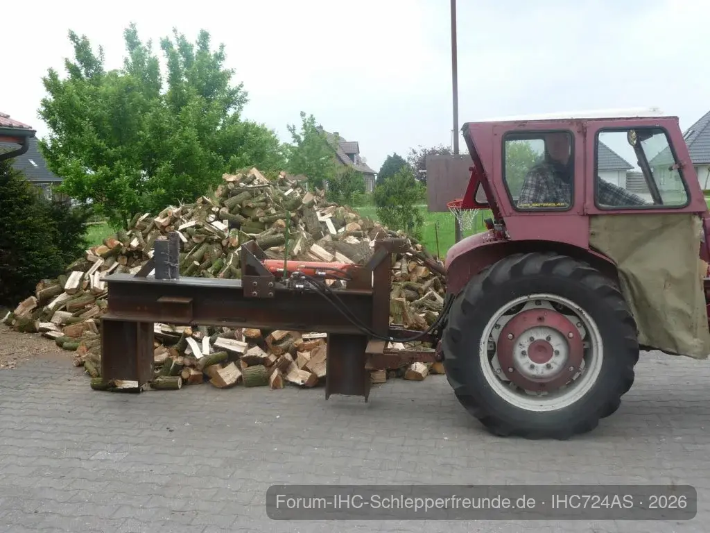 Nach dem Holzspalten