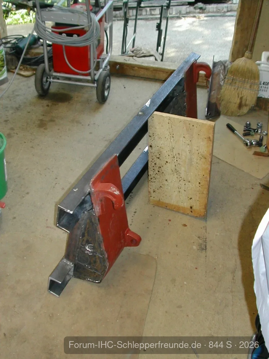Paletten und Holzgabel