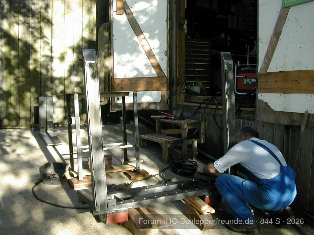 Paletten und Holzgabel
