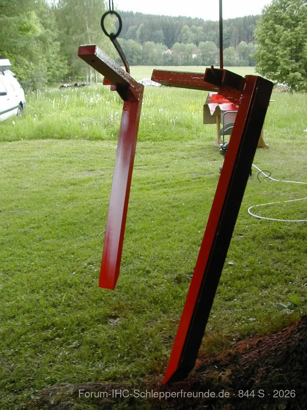Paletten und Holzgabel