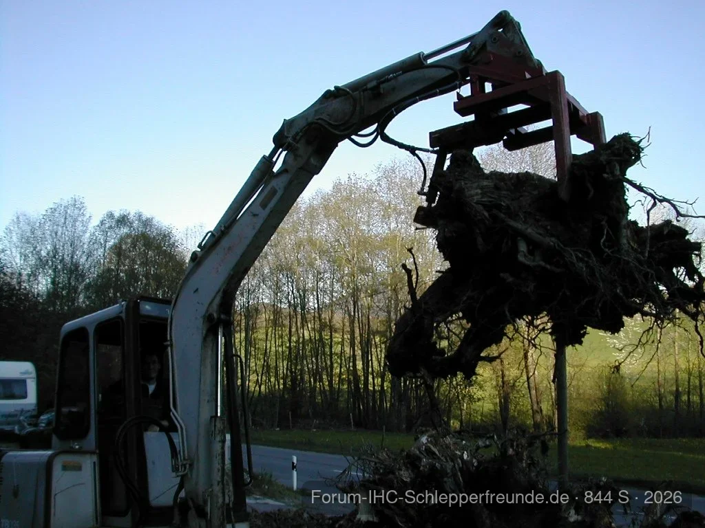 Paletten und Holzgabel