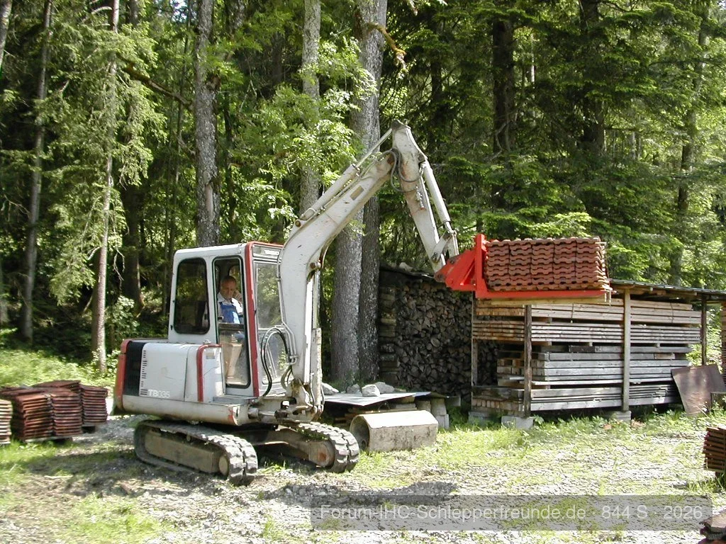 Paletten und Holzgabel