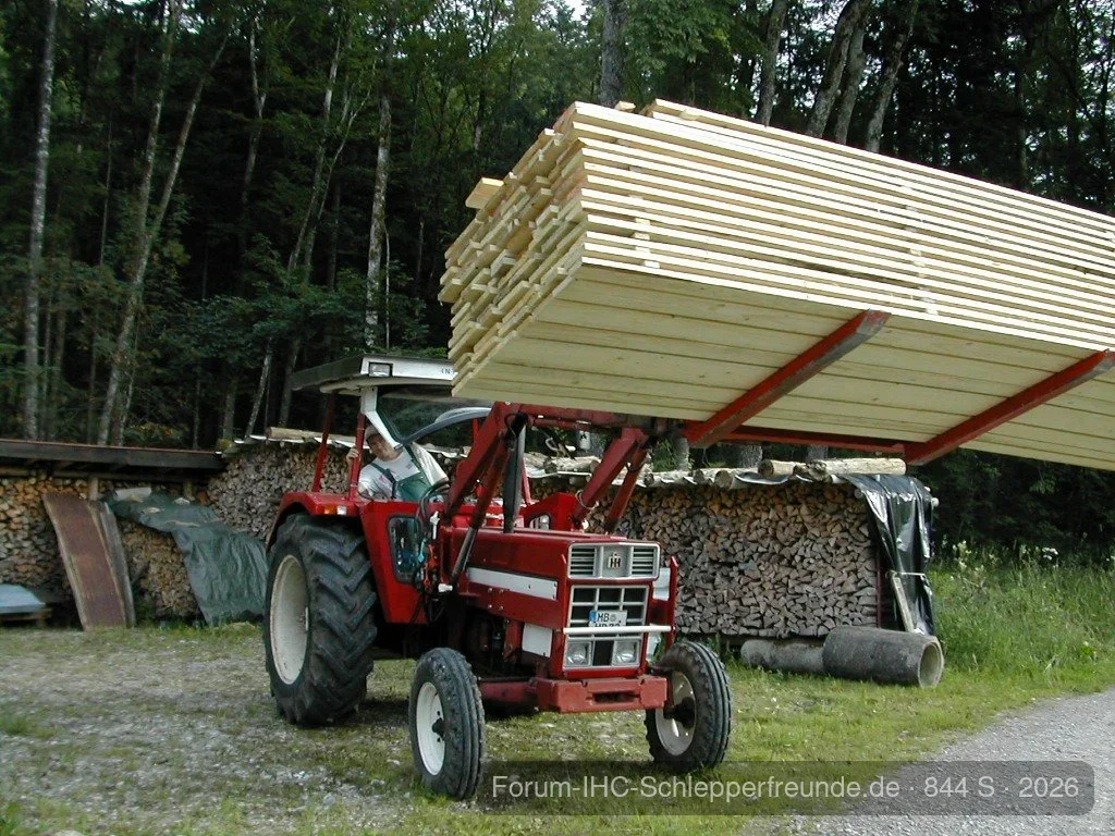 Paletten und Holzgabel