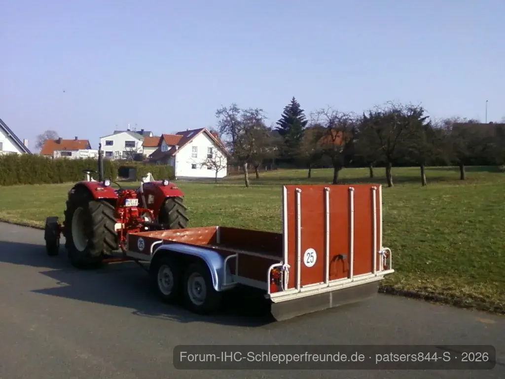 Probefahrt mit neuem Tieflader