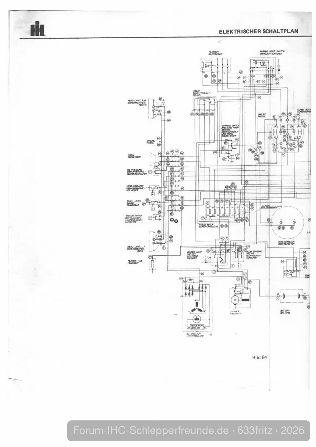 Schaltplan 433 - 733 (links)