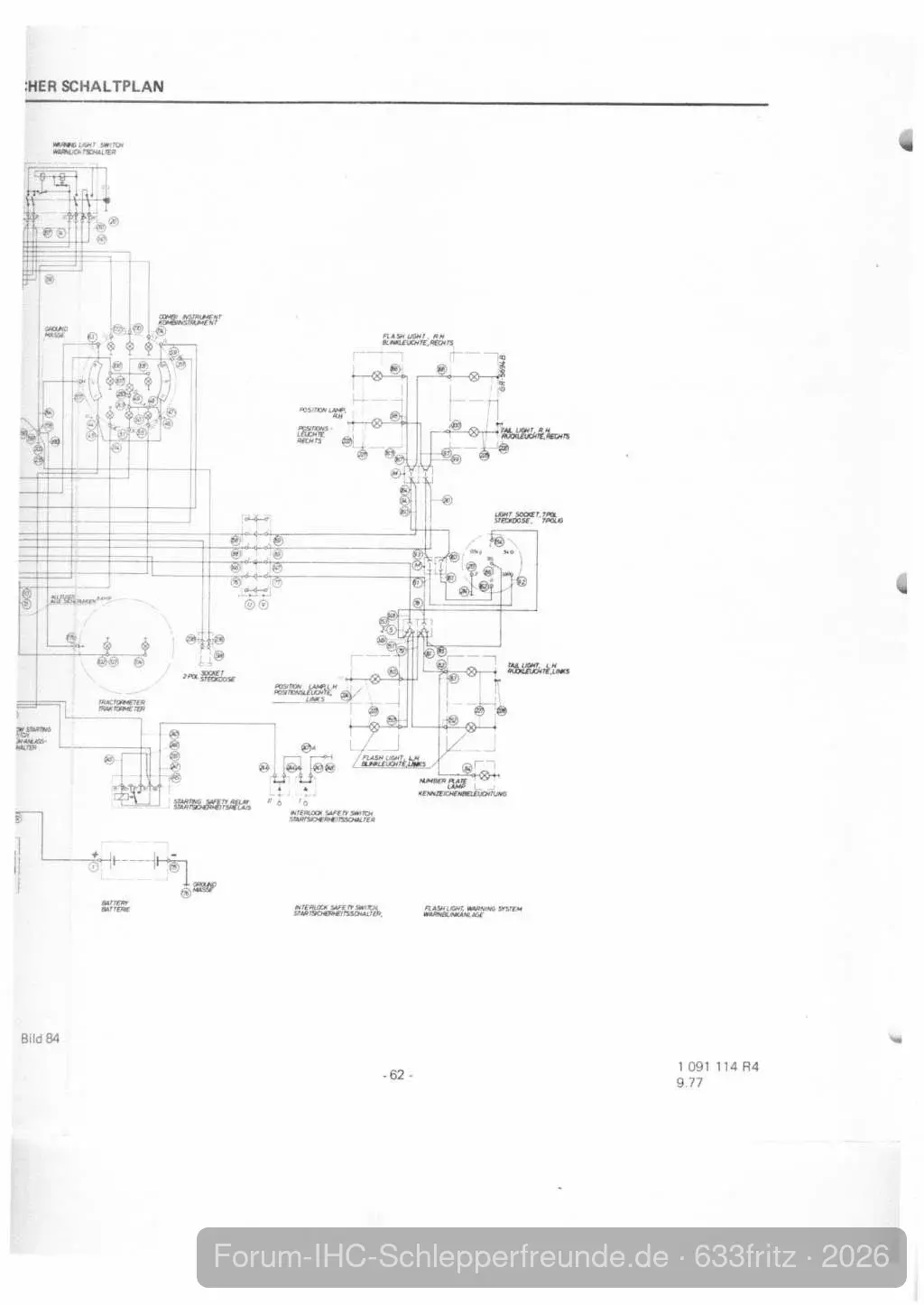 Schaltplan 433 - 733 (rechts)
