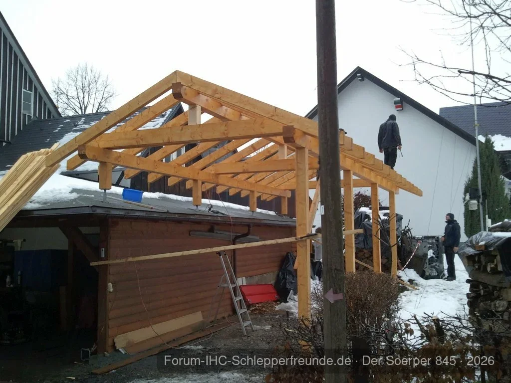 Traktorschuppen fast fertig