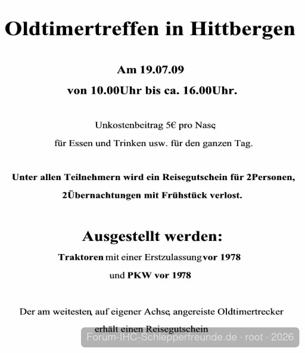 Treffen in Hittbergen