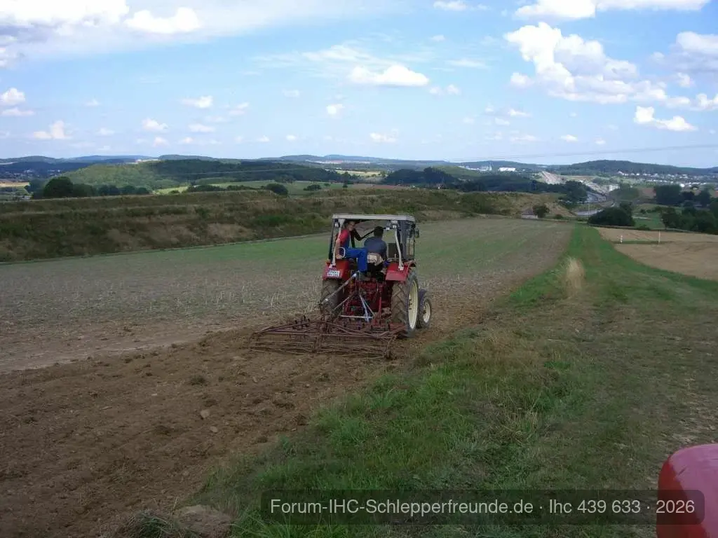 Unser Großer beim eggen
