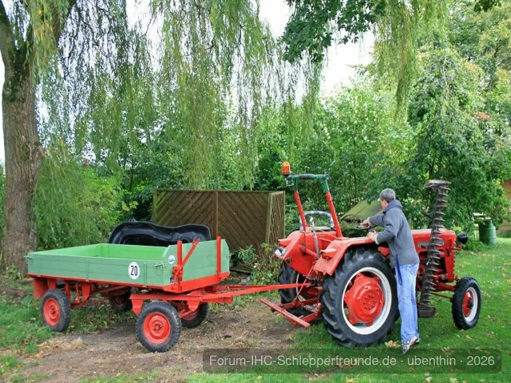 Unser Trecker mit Anhänger