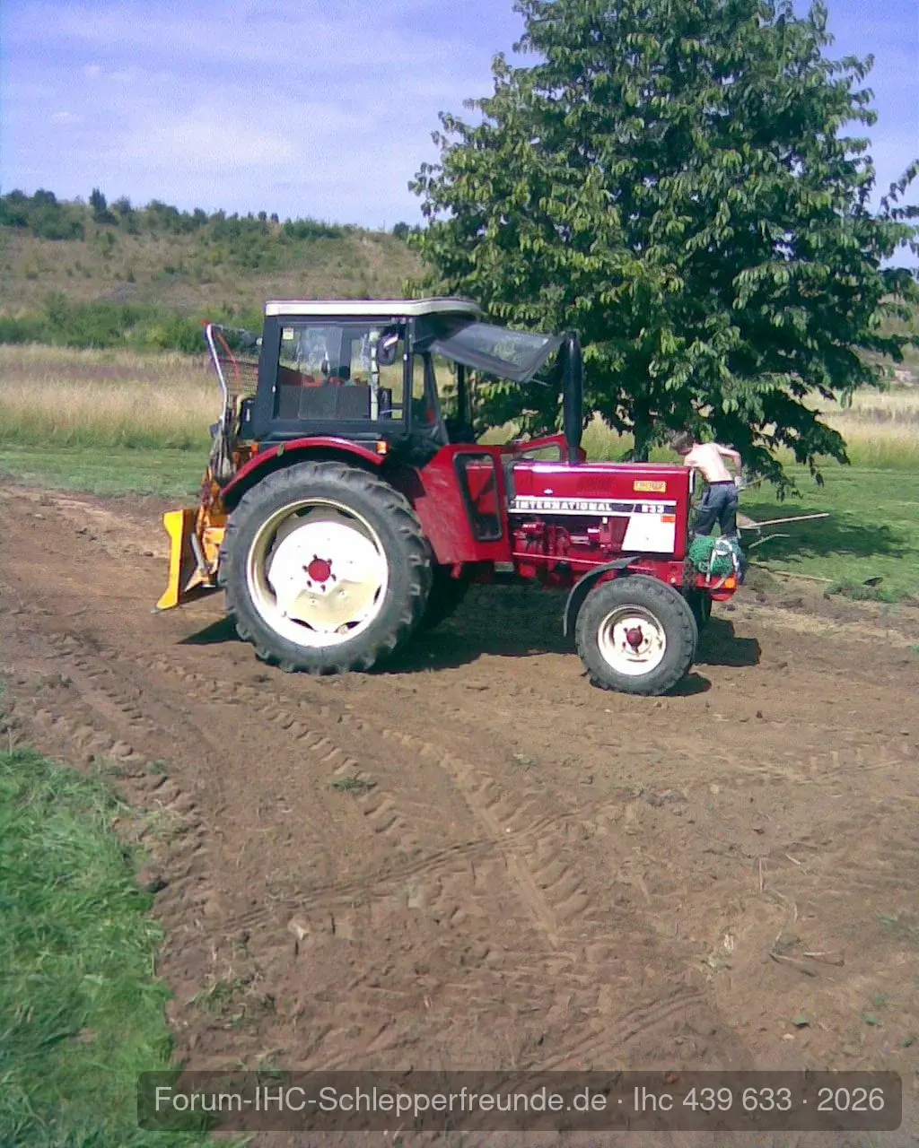 Wiese planieren