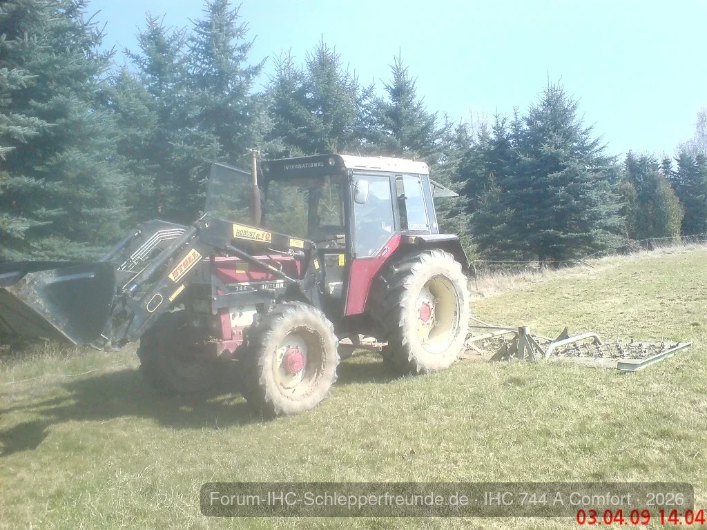 wiesen mit ihc744 zurechtmache