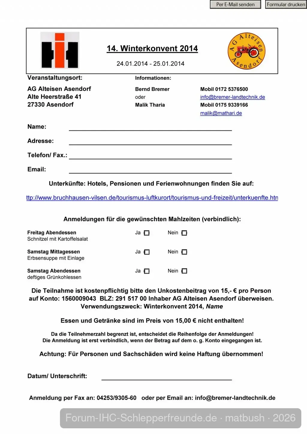 Winterkonvent 2014 Anmeldung