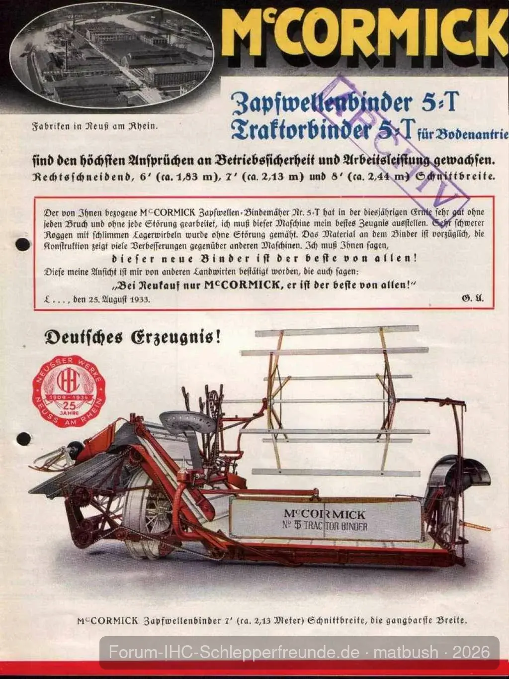 Zapfwellenbinder 5T